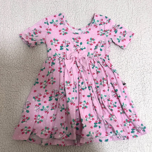 Ruffle Butts Pink Strawberry Dress - Picture 3 of 3